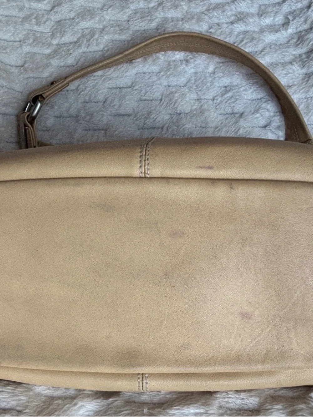 Perlina New York soft yellow/creamy Leather Shoulder Hobo Bag Silver Hardware